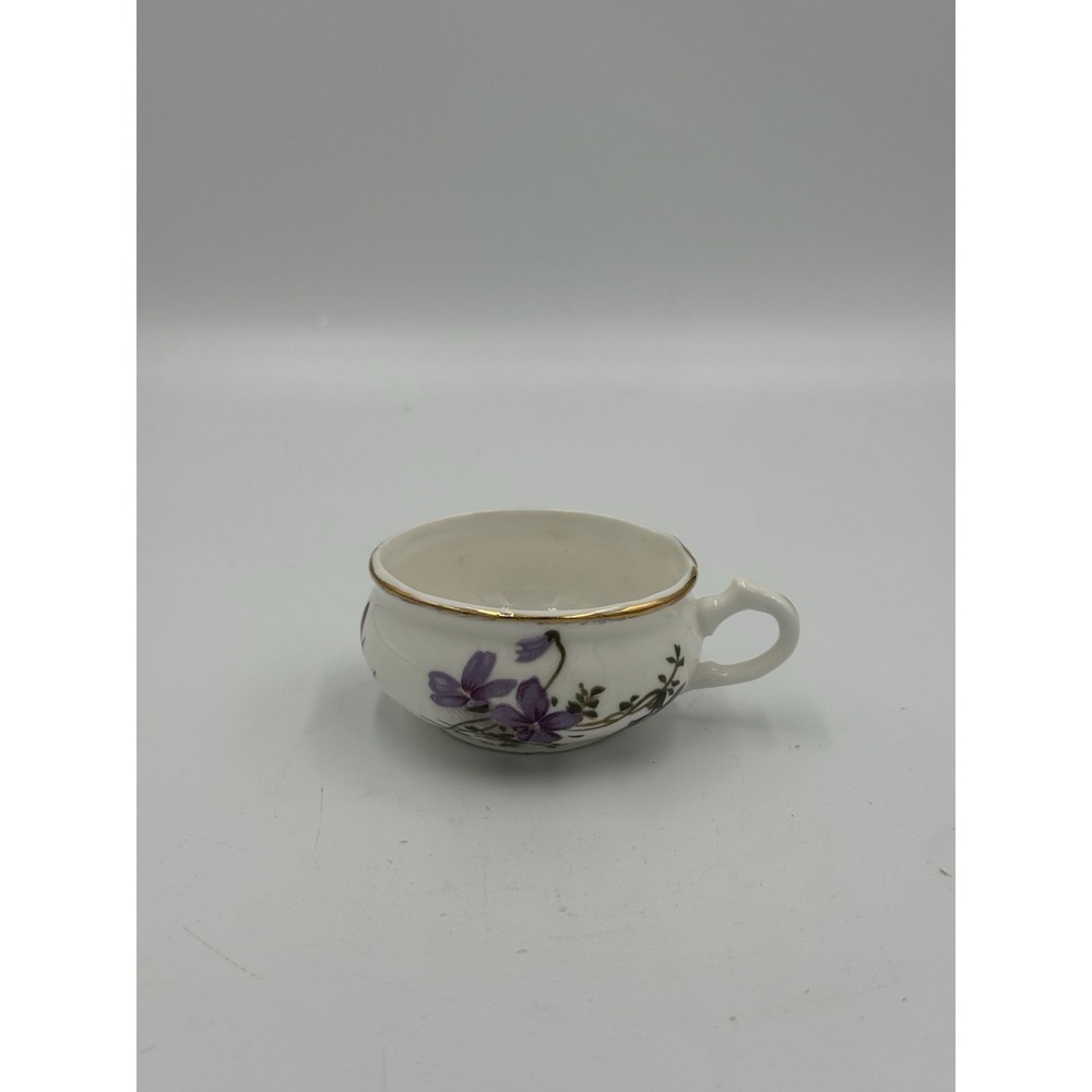 Vintage Fine Bone China Lu Pao Miniature Teacup Hand Painted